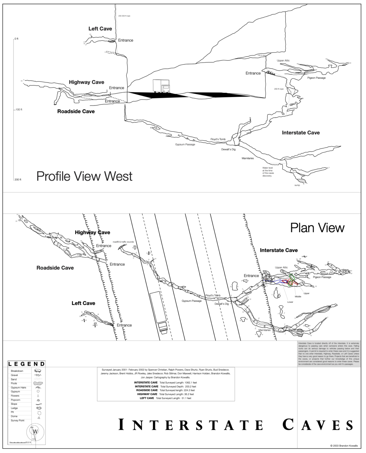 Interstate Cave Map - Brandon Kowallis