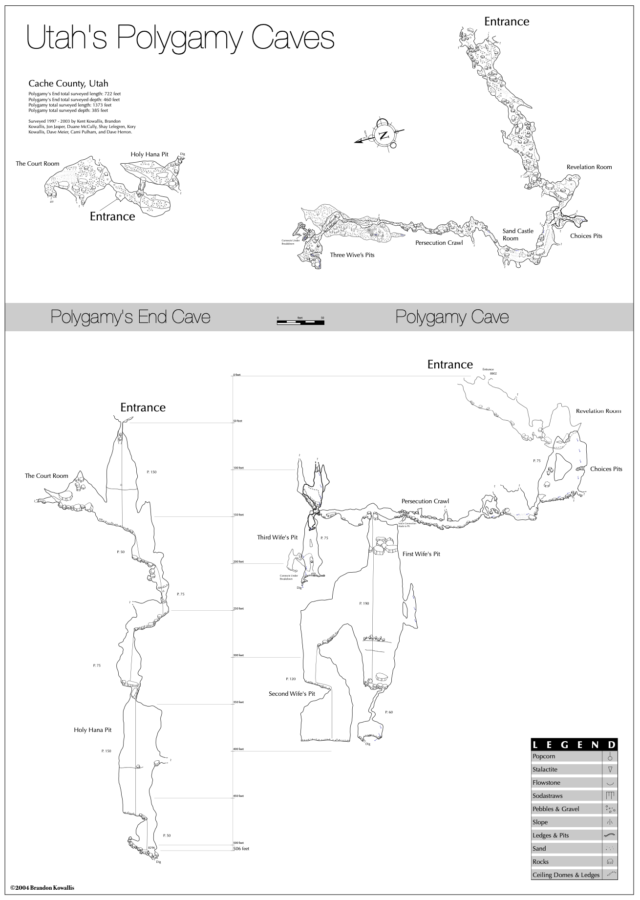 Polygamy Caves Map - Brandon Kowallis